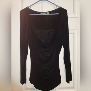 Chicos black travelers blouse Size 1